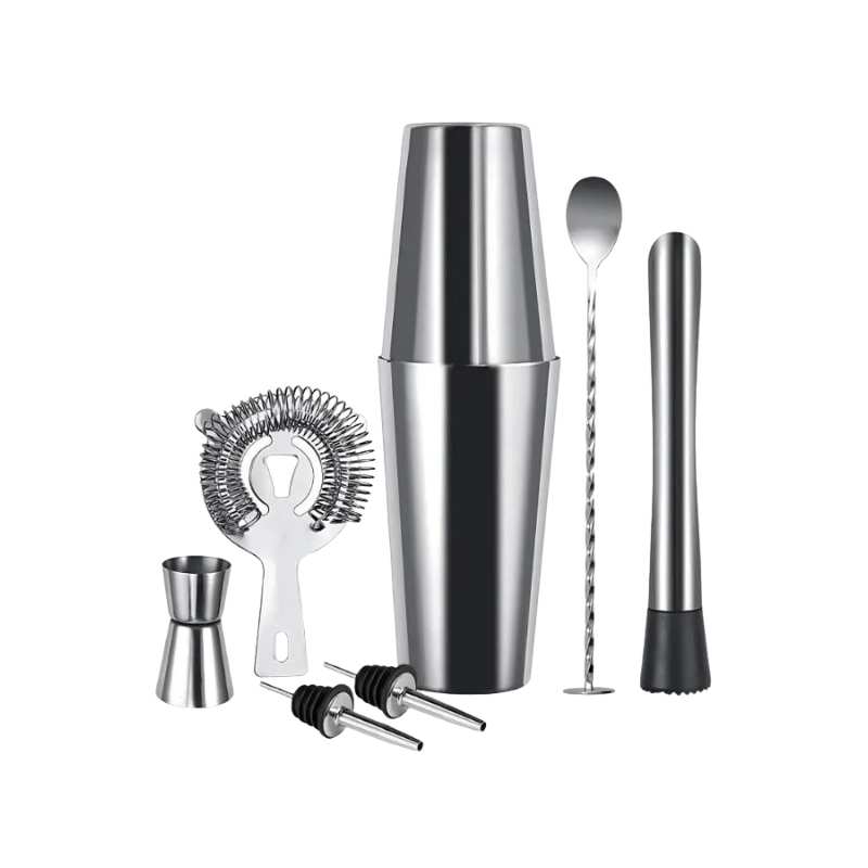Vosco  VSC-700B 7 Parça Avantajlı Kokteyl Set Boston Shaker - 750 ml